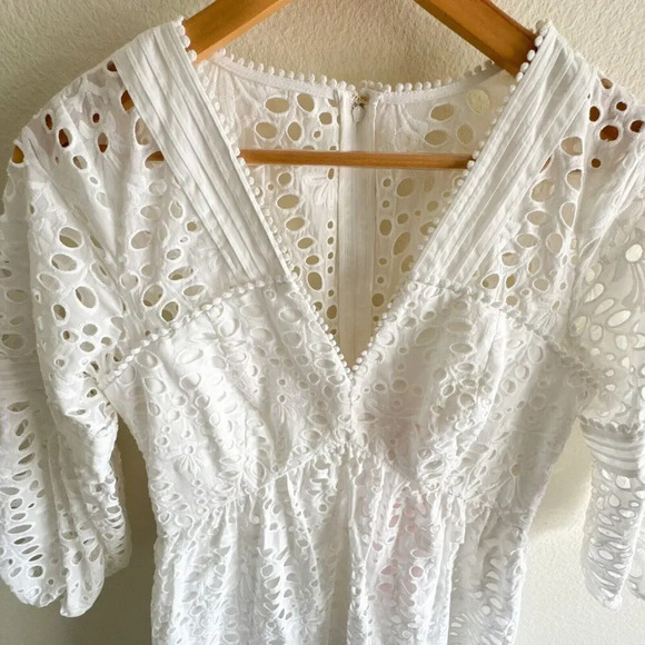 Lilly Pulitzer New Lucinda Dress Resort White Petal Eyelet Size 6 - Picture 5 of 13
